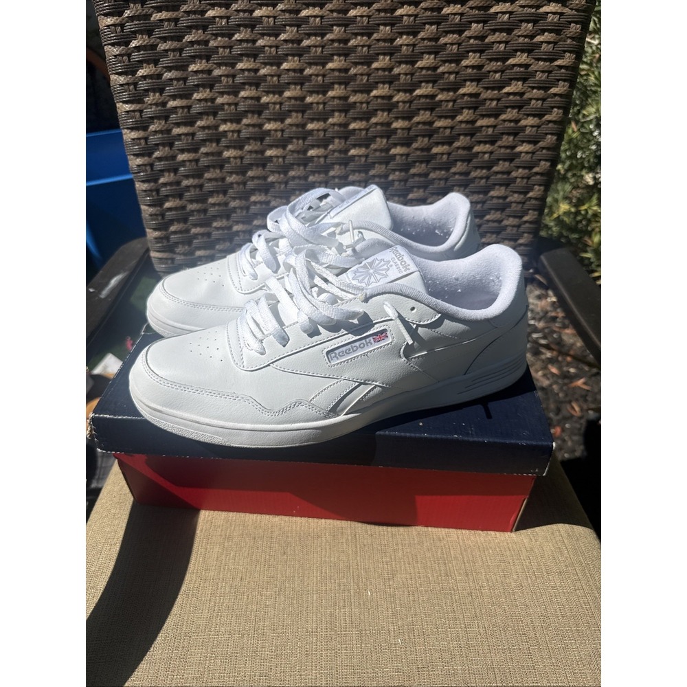 Reebok Club MEMT White Steel Mens Size 14 4E Extra Wide Sneakers Walking V68165
